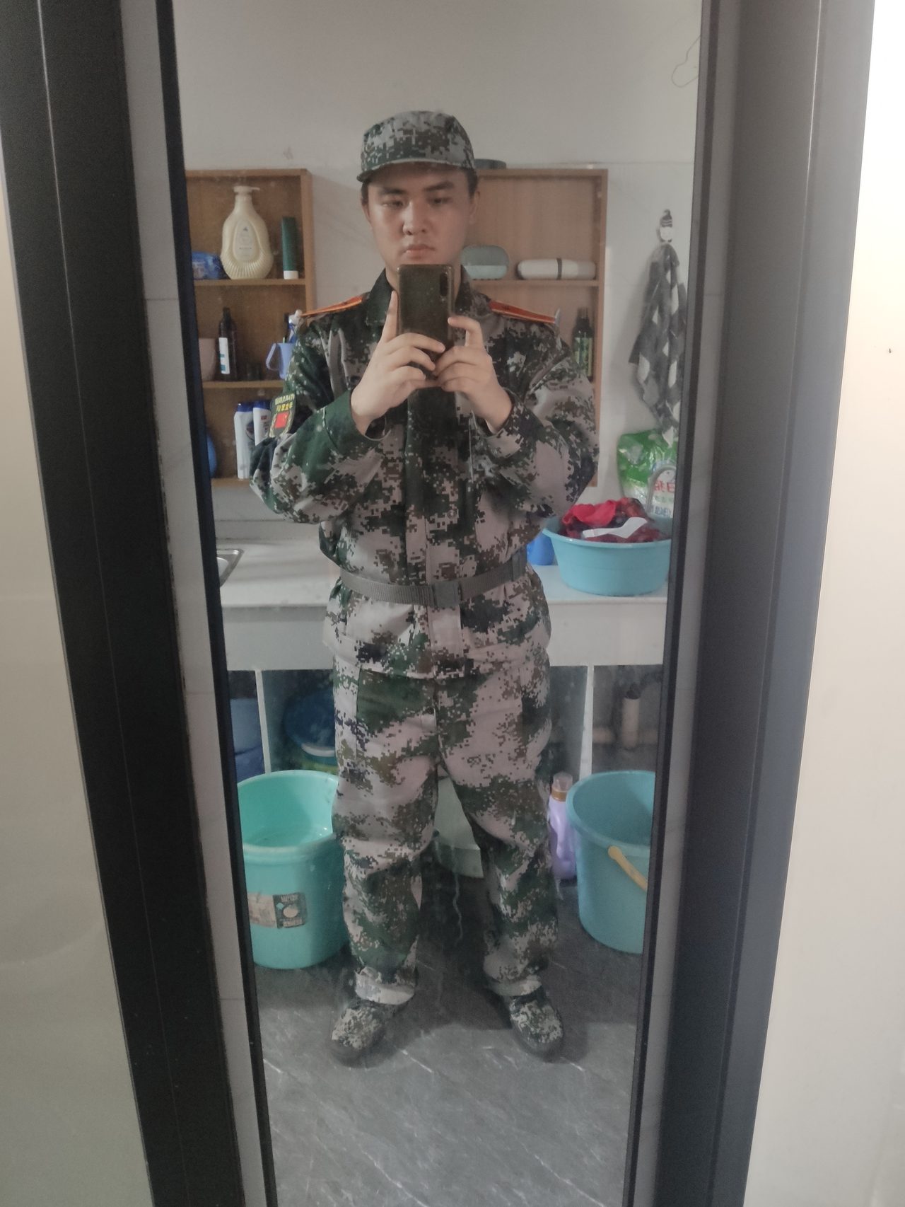军训服自拍
