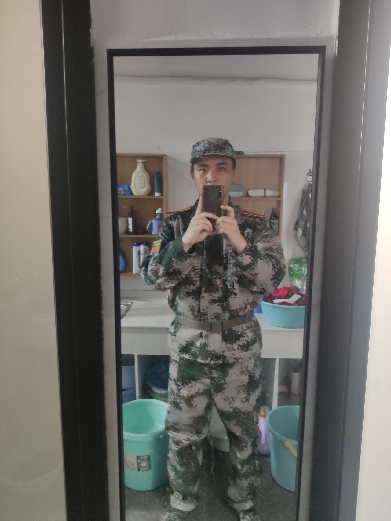 军训服自拍